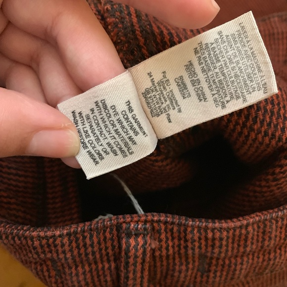 Free people pants/jean orange and black size W 26 - Picture 4 of 8